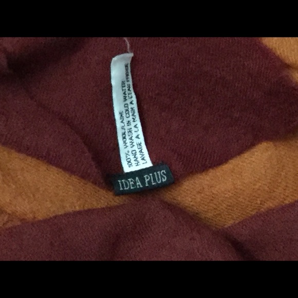 Ombré semi-sheer, soft wool scarf - Picture 6 of 6